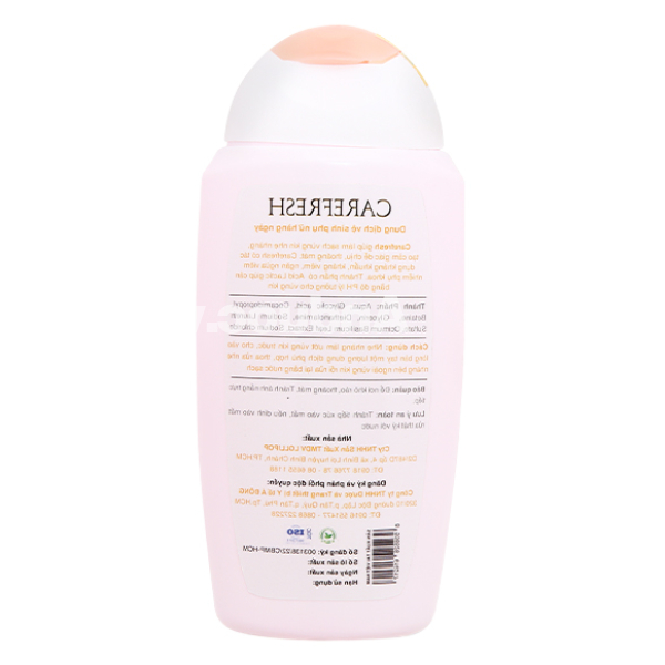 Dung dịch vệ sinh phụ nữ Carefresh kháng khuẩn, khử mùi chai 250ml