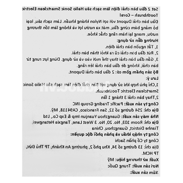 Bộ 2 đầu bàn chải điện Halio Sonic Smartclean - Coral