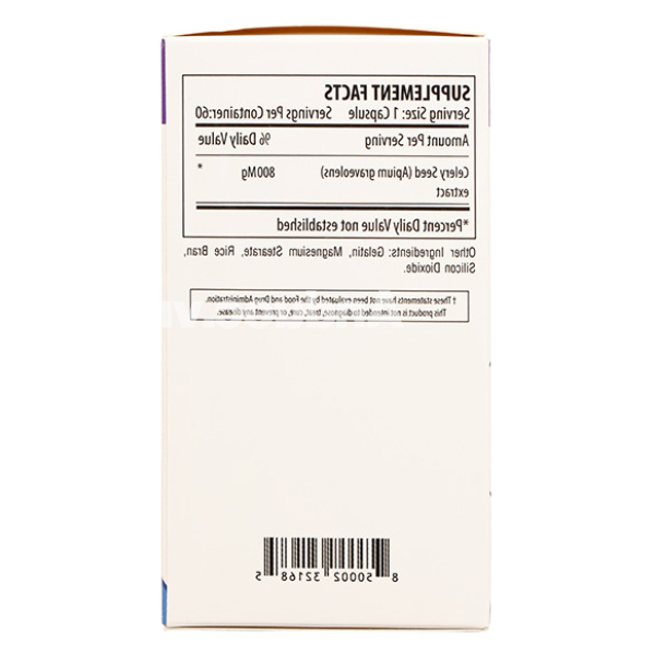 Healthy Life Celery Gout Relief giảm đau khớp do gout hộp 60 viên