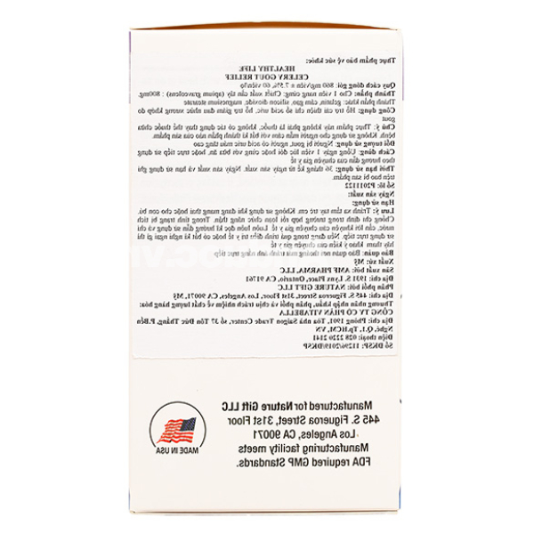 Healthy Life Celery Gout Relief giảm đau khớp do gout hộp 60 viên