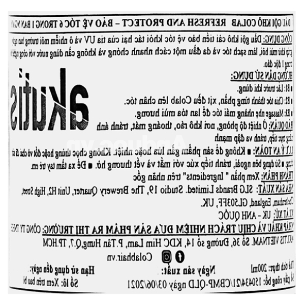 Dầu gội khô Colab Refresh & Protect làm sạch, bảo vệ tóc ban ngày chai 200ml