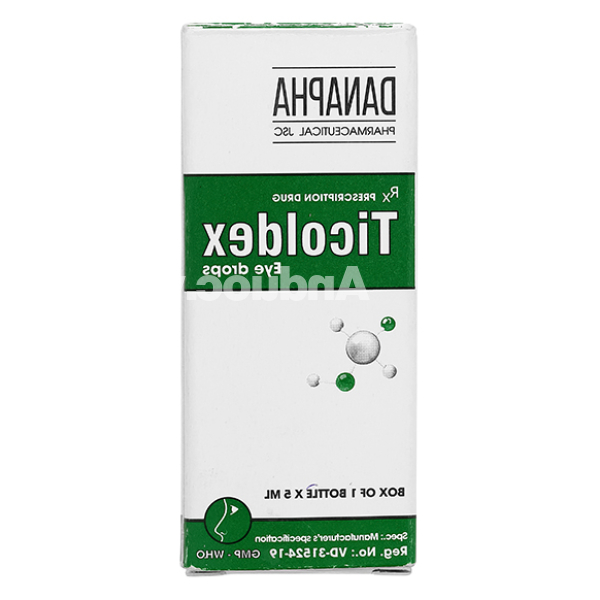 Dung dịch nhỏ mắt Ticoldex trị viêm mắt, nhiễm khuẩn mắt lọ 5ml
