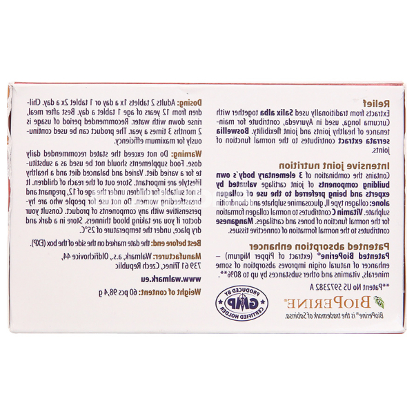 Stada ArthroStop Intensive giúp tăng tiết dịch khớp, giảm khô khớp hộp 60 viên