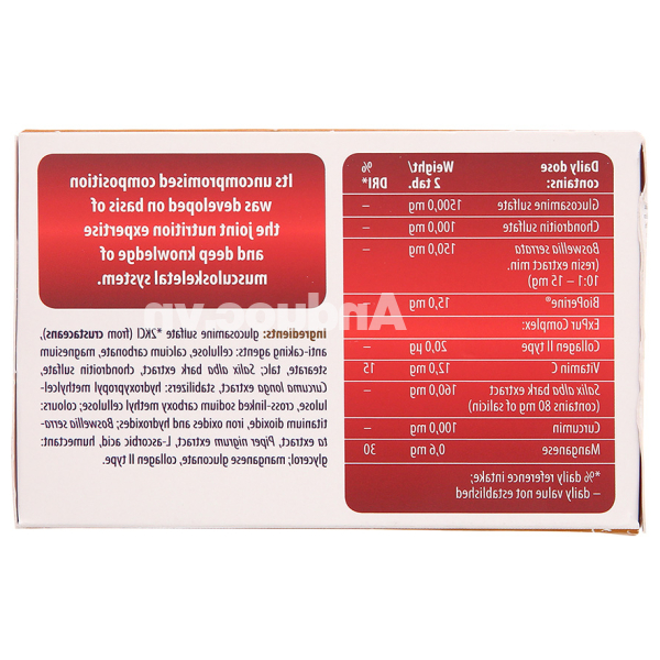 Stada ArthroStop Intensive giúp tăng tiết dịch khớp, giảm khô khớp hộp 60 viên