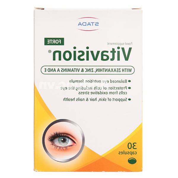 Stada Vitavision Forte bổ sung dưỡng chất cho mắt hộp 30 viên