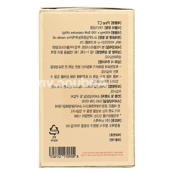 Tinh dầu Thông đỏ Samsung CTPINE giúp tăng tuần hoàn máu hộp 100 viên