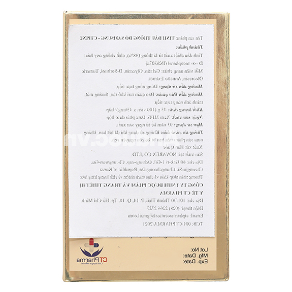 Tinh dầu Thông đỏ Samsung CTPINE giúp tăng tuần hoàn máu hộp 100 viên