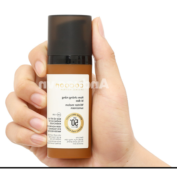 Kem chống nắng bí đao Cocoon SPF50+/ PA++++ cho da nhạy cảm, dầu mụn chai 50ml