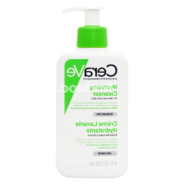 Sữa rửa mặt CeraVe Hydrating Cleanser sạch sâu cho da thường và da khô chai 236ml