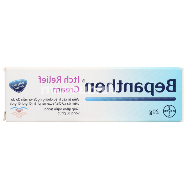 Kem Bepanthen Itch Relief Cream giảm ngứa, mẩn đỏ do viêm da tuýp 20g
