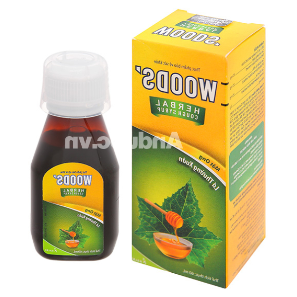 Siro Woods' Herbal Cough Syrup hỗ trợ giảm triệu chứng ho chai 60ml