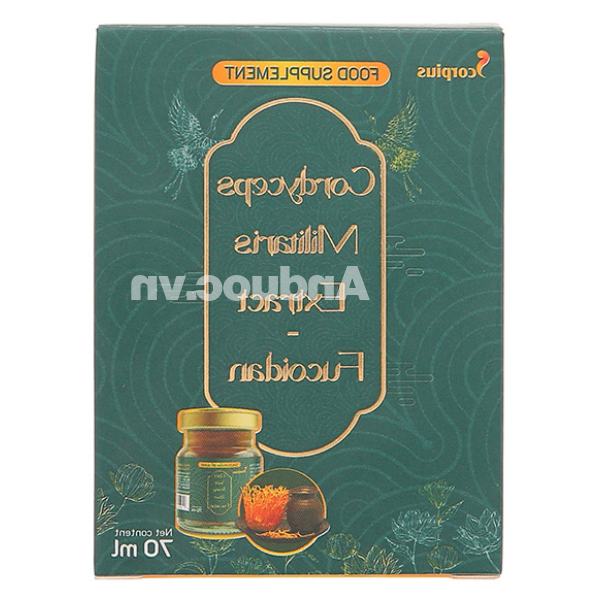 Nước chiết xuất trùng thảo Fucoidan Scorpius tăng đề kháng hũ 70ml