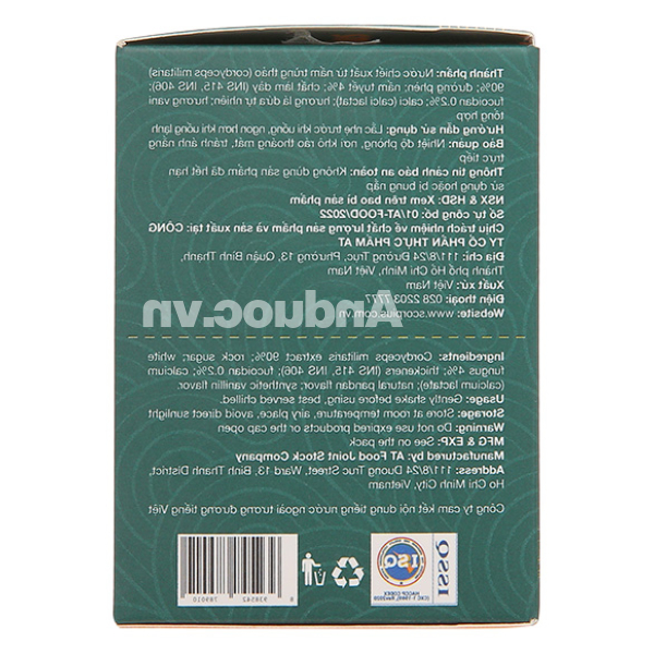 Nước chiết xuất trùng thảo Fucoidan Scorpius tăng đề kháng hũ 70ml