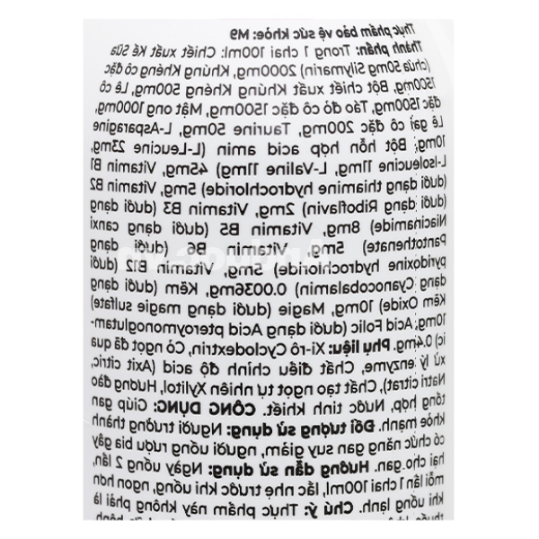 Nước uống M9 giúp thanh nhiệt, tăng cường chức năng gan chai 100ml
