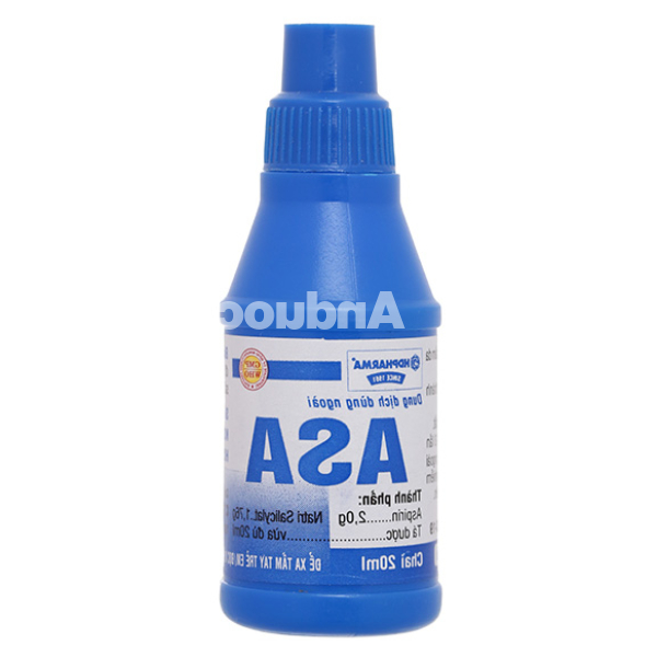 Dung dịch dùng ngoài ASA HDpharma trị hắc lào, nấm da chai 20ml