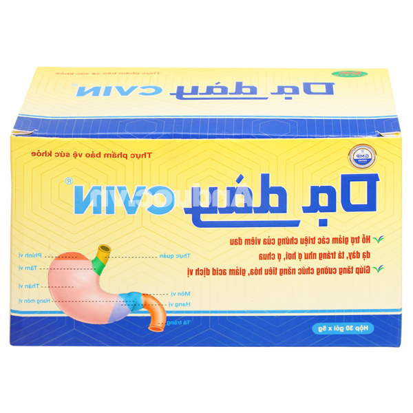 Dạ dày Cvin giúp tăng cường chức năng tiêu hóa, giảm acid dịch vị hộp 30 gói x 5g