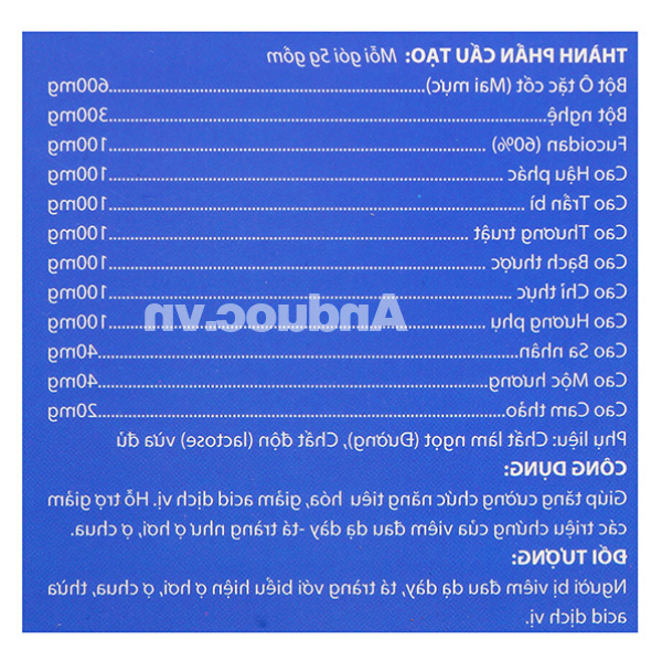 Dạ dày Cvin giúp tăng cường chức năng tiêu hóa, giảm acid dịch vị hộp 30 gói x 5g
