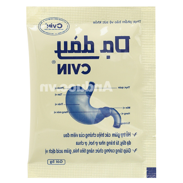 Dạ dày Cvin giúp tăng cường chức năng tiêu hóa, giảm acid dịch vị hộp 30 gói x 5g