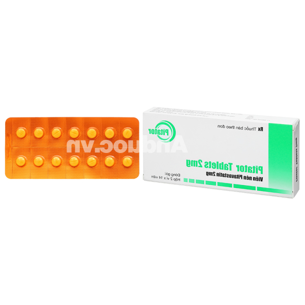 Pitator Tablets 2mg trị rối loạn mỡ máu (2 vỉ x 14 viên)