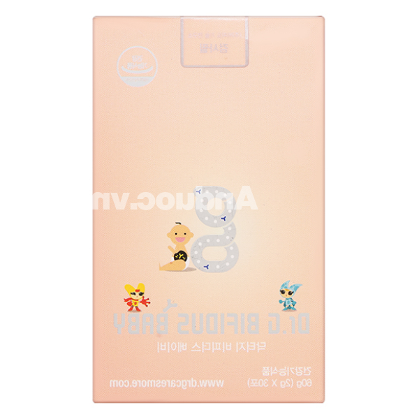 Men vi sinh Dr.G Bifidus Baby giúp giảm triệu chứng rối loạn tiêu hóa hộp 30 gói x 2g