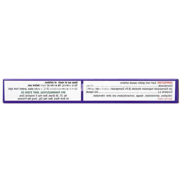 AmePrazol 40 trị viêm xước dạ dày, trào ngược dạ dày thực quản (2 vỉ x 7 viên)