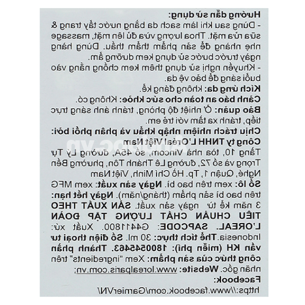 Serum Garnier Bright Complete Anti-Acne giảm mụn, sáng da lọ 30ml