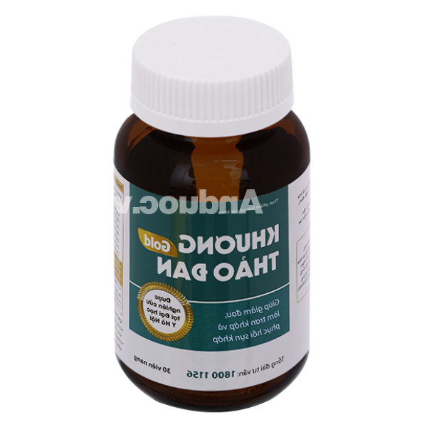 Khương Thảo Đan Gold giúp giảm triệu chứng thoái hóa khớp hộp 30 viên
