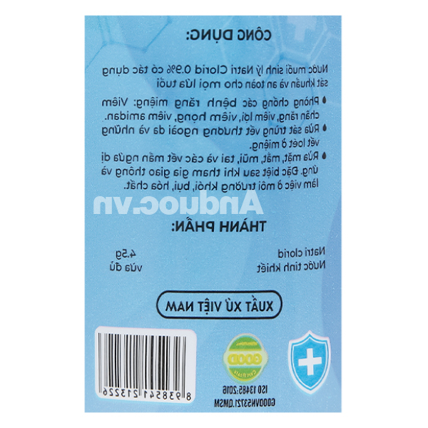 Nước muối Vietrue sát khuẩn, súc miệng chai 500ml