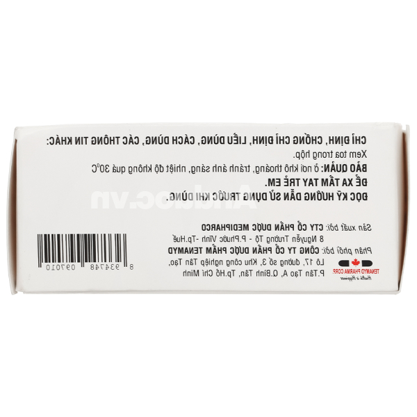 Bột pha hỗn dịch uống Clorfast 125mg trị nhiễm khuẩn (10 gói x 3g)