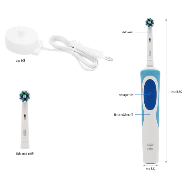 Bàn chải điện Oral-B Vitality Plus CrossAction Blue D12.513
