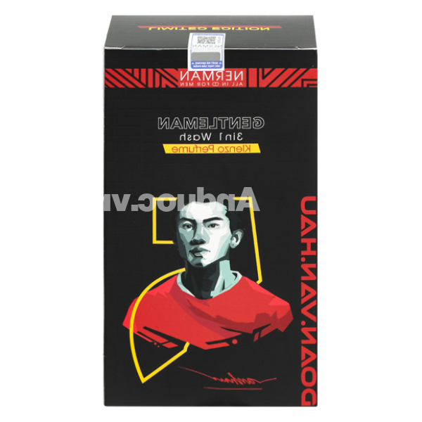 Gel tắm, gội, rửa mặt Nerman Gentleman 3in1 hương nước hoa chai 350ml