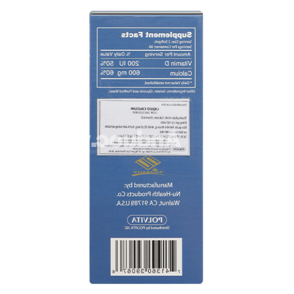 Liquid Calcium giúp xương, răng chắc khỏe, giảm nguy cơ loãng xương hộp 160 viên