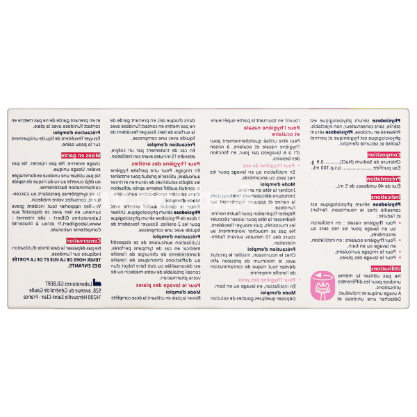 Nhỏ mắt, mũi, tai Physiodose cho bé (40 ống x 5ml)