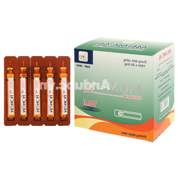 Dung dịch uống Mumcal 500mg/10ml bổ sung và ngừa giảm canxi (20 ống x 10ml)