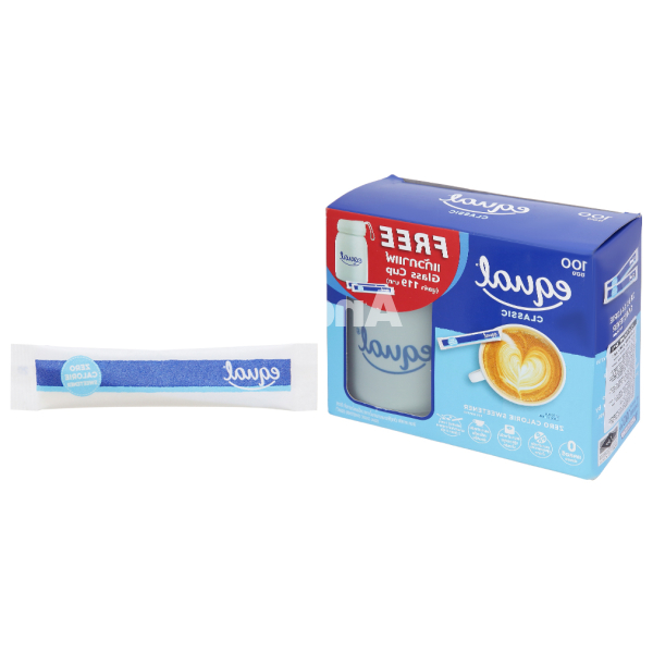 Đường ăn kiêng Equal Classic hộp 100g (100 gói x1g)
