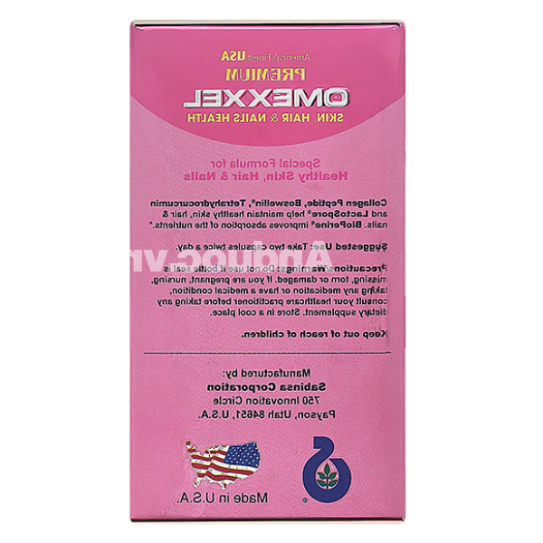 Premium Omexxel Skin, Hair & Nails Health giúp làm đẹp da, tóc, móng hộp 60 viên