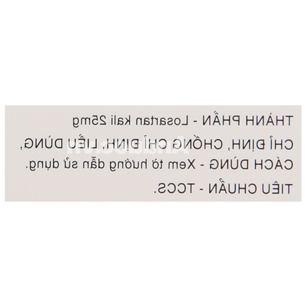 Pyzacar 25mg trị tăng huyết áp, suy tim mạn tính (2 vỉ x 15 viên)