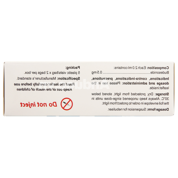 Hỗn dịch khí dung Zensonid 0.5mg/2ml trị hen suyễn (10 ống x 2ml)