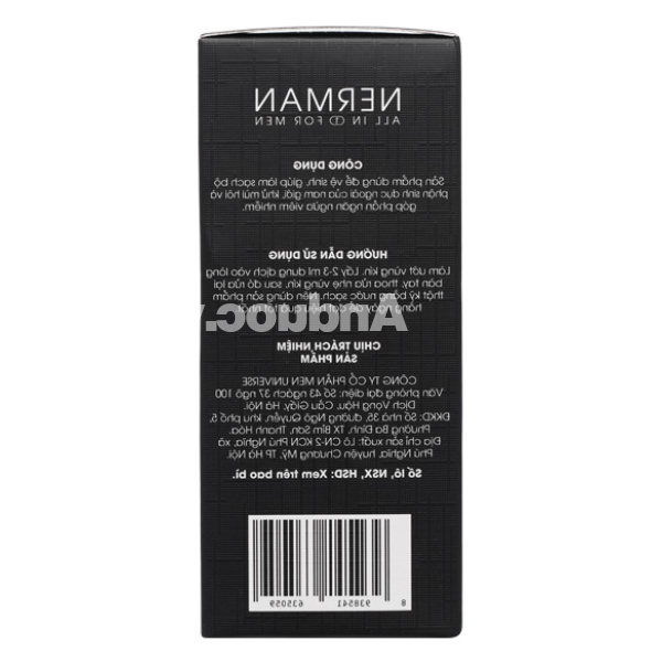 Dung dịch vệ sinh nam Nerman Elegant Men hương nước hoa Sanda chai 100ml