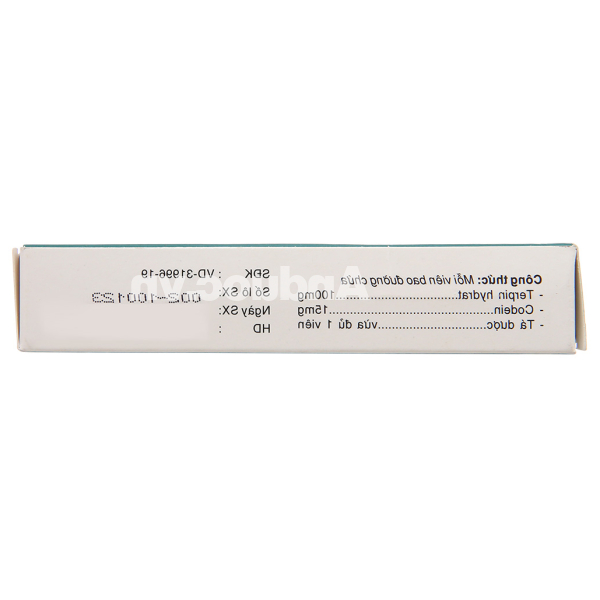 Neotercod trị triệu chứng ho khan, ho do kích ứng (2 vỉ x 10 viên)