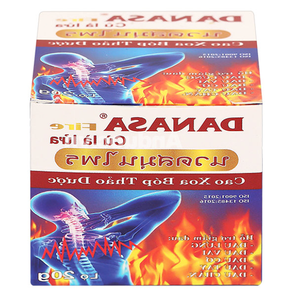 Cao xoa thảo dược Danasa Fire Cù Là Lửa hỗ trợ làm ấm, giảm đau nhức lọ 20g