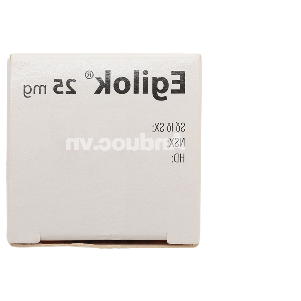 Egilok 25mg trị tăng huyết áp, đau thắt ngực chai 60 viên