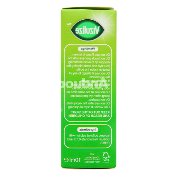 Dung dịch nhỏ mắt Vizulize giảm khô mắt chai 10ml