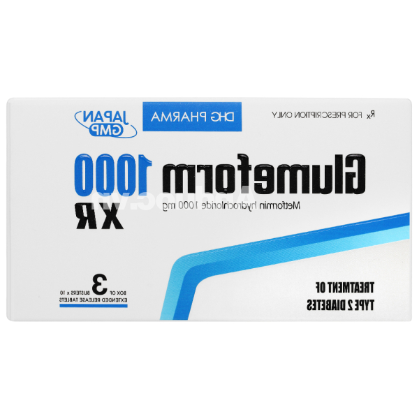 Glumeform 1000 XR trị đái tháo đường (3 vỉ x 10 viên)