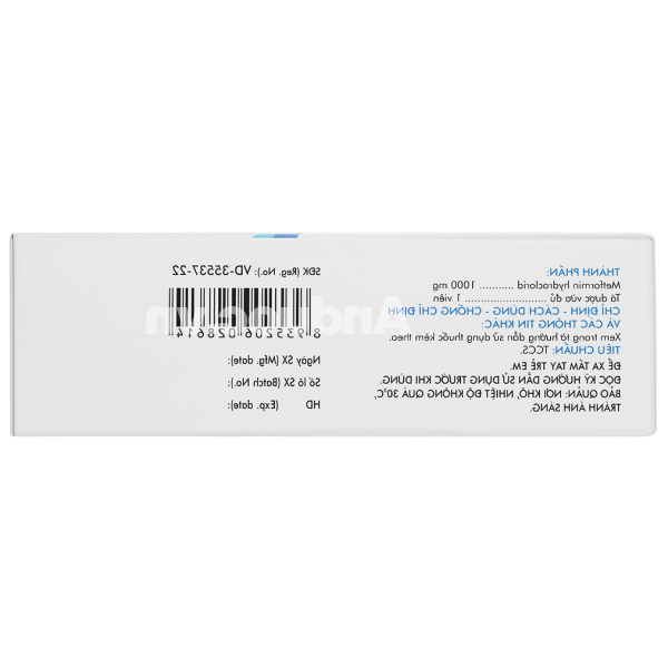 Glumeform 1000 XR trị đái tháo đường (3 vỉ x 10 viên)