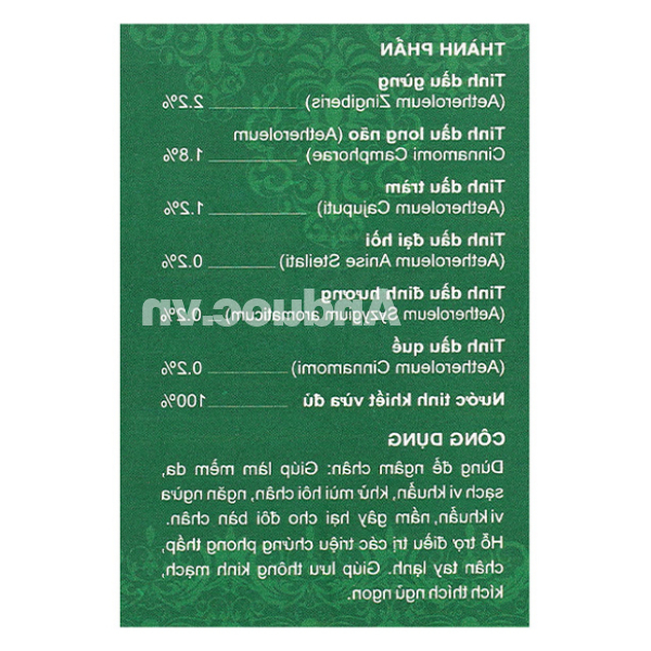 Thảo Dược Ngâm Chân Cung Đình hỗ trợ giảm triệu chứng phong thấp chai 100ml