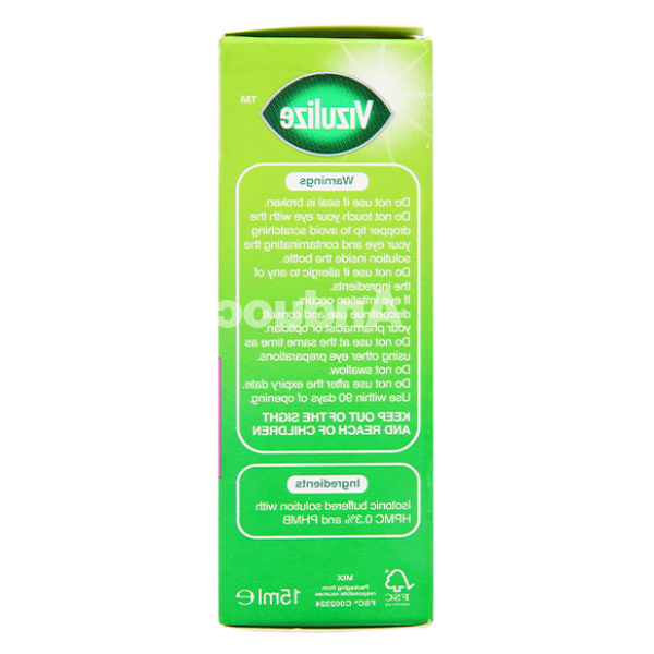 Dung dịch nhỏ mắt Vizulize giảm mệt mỏi mắt chai 15ml