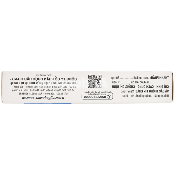 Lipcor 50 trị tăng huyết áp, suy tim mạn tính (3 vỉ x 10 viên)