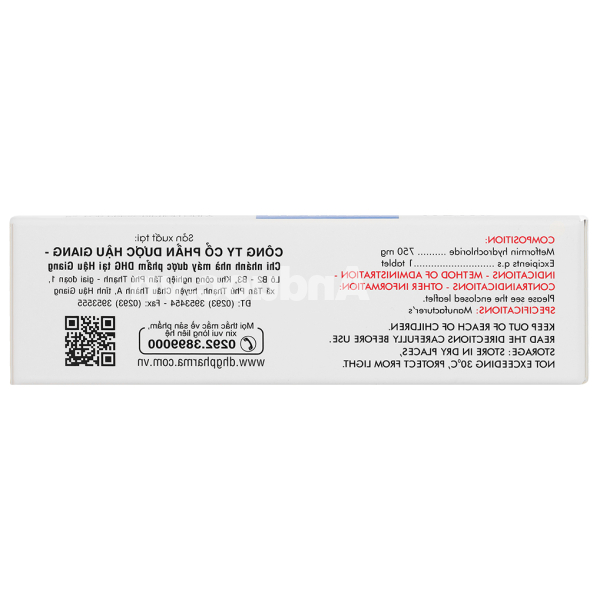 Glumeform 750 XR trị đái tháo đường (3 vỉ x 10 viên)
