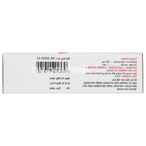 Glumeform 750 XR trị đái tháo đường (3 vỉ x 10 viên)